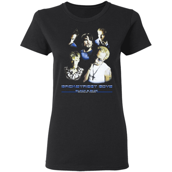Vintage Backstreet Boys Black & Blue World Tour Women T-Shirt 2311