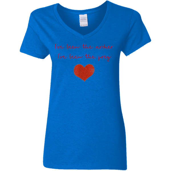 Taylor Swift Ive Been The Archer Ive Been the Prey Ladies V-Neck T-Shirt 2011