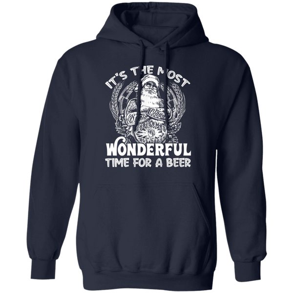 Santa Claus It's The Most Wonderful Time For A Beer - Christmas Funny Hoodie 2111