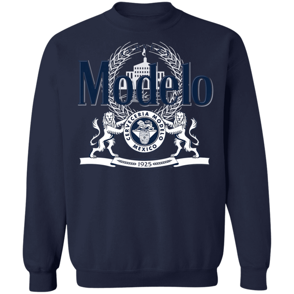 Modelo Navy and White Logo Premium Sweatshirt  0511