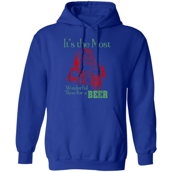 Santa Claus It's The Most Wonderful Time For A Beer - Funny Christmas Hoodie 2111