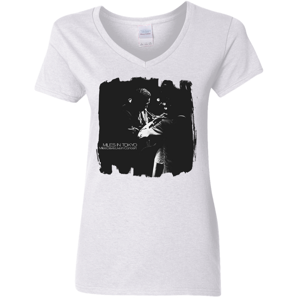 Miles Davis Miles in Tokyo Ladies V-Neck T-Shirt 510