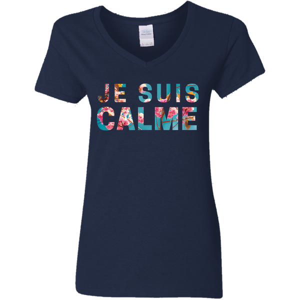 Taylor Swift Je Suis Calme Ladies V-Neck T-Shirt 2011