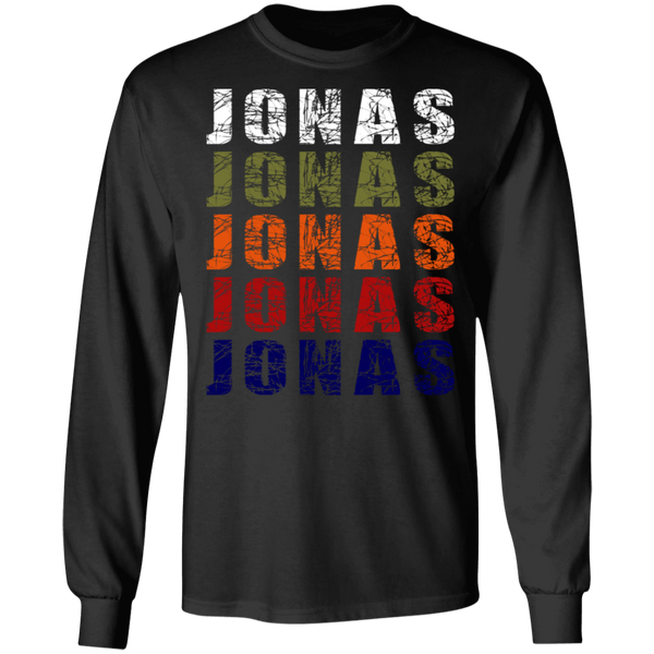 Jonas Brothers - Jonas Retro Wordmark Pattern Vintage gift Long Sleeve 0711