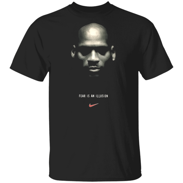 Vintage 90s 1995 NIKE michael jordan fear is an illusion made in usa -Gildan Replica T-Shirt 1110
