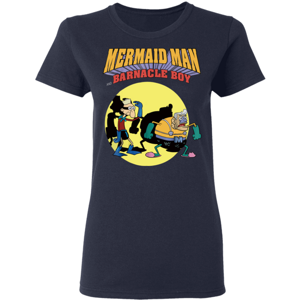 Nickelodeon Spongebob Mermaid Man Women T-Shirt 0511