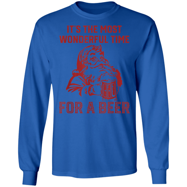Santa Claus It's The Most Wonderful Time For A Bee Long Sleeve 2111