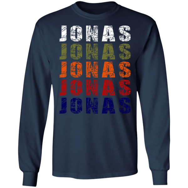 Jonas Brothers - Jonas Retro Wordmark Pattern Vintage gift Long Sleeve 0711