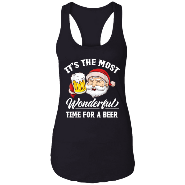 Santa Claus It's The Most Wonderful Time For A Beer christmas Gift Women Tank Top 2111