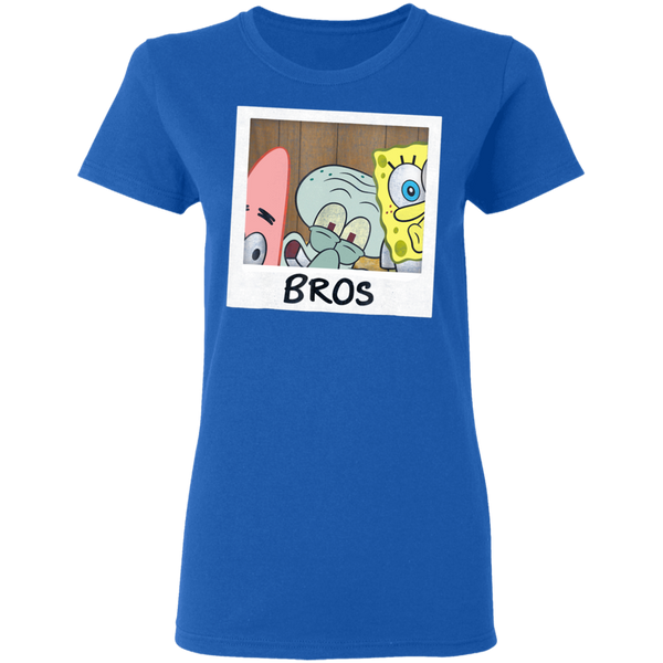 Nickelodeon Spongebob Squarepants BROS Women T-Shirt 0511