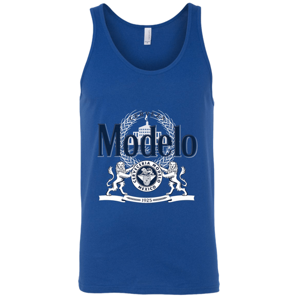 Modelo Navy and White Logo Premium Tank Top 0511
