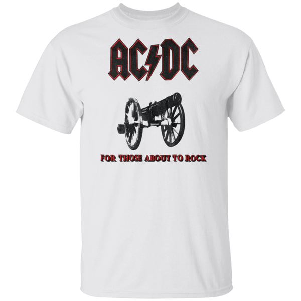vintage 1981 ACDC For Those About to Rock Tour Jersey T-Shirt 1110