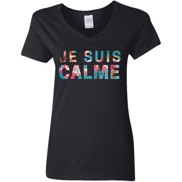 Taylor Swift Je Suis Calme Ladies V-Neck T-Shirt 2011