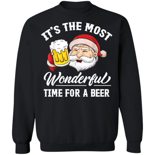 Santa Claus It's The Most Wonderful Time For A Beer christmas Gift Sweatshirt 2011
