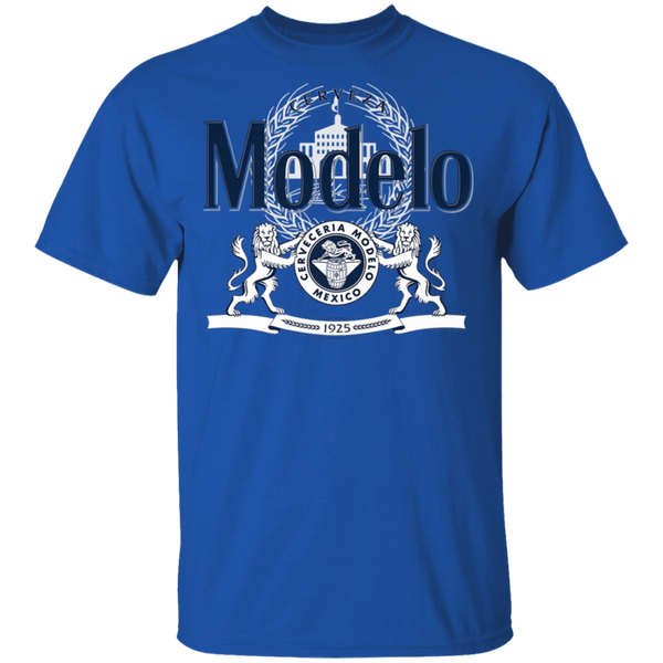 Modelo Navy and White Logo Premium T-Shirt 0511
