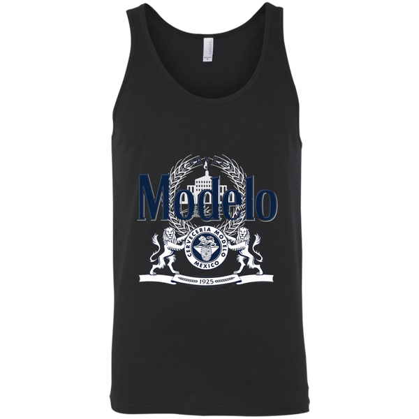 Modelo Navy and White Logo Premium Tank Top 0511
