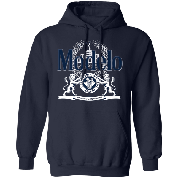 Modelo Navy and White Logo Premium Hoodie 0511
