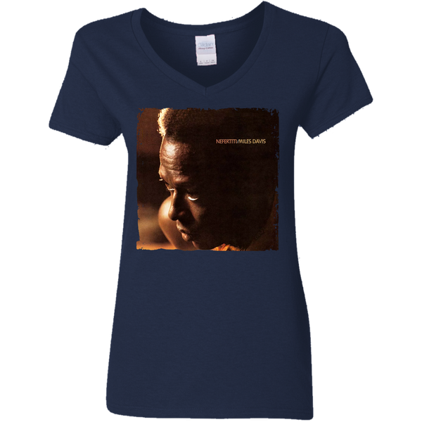 Miles Davis Nefertiti Ladies V-Neck T-Shirt 510