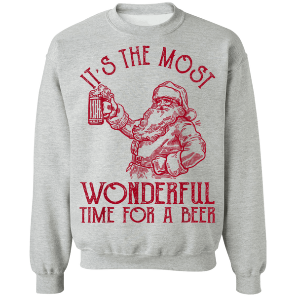 Santa Claus It's The Most Wonderful Time For A Beer  Christmas Sweatshirt 2011