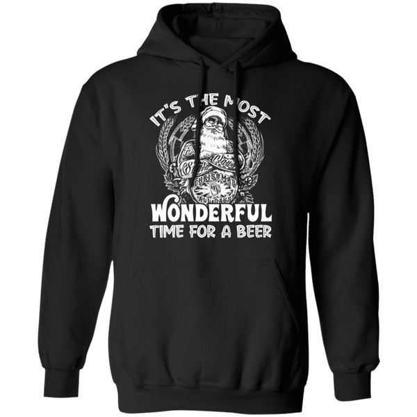 Santa Claus It's The Most Wonderful Time For A Beer - Christmas Funny Hoodie 2111