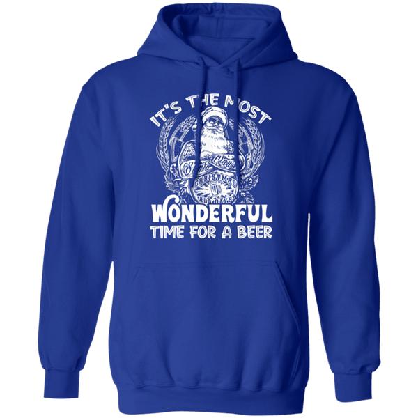Santa Claus It's The Most Wonderful Time For A Beer - Christmas Funny Hoodie 2111