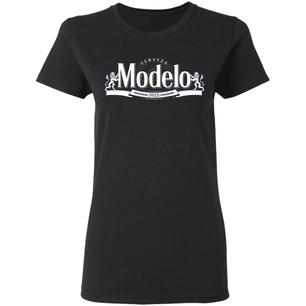 Modelo White Logo Premium Women T-Shirt 0511