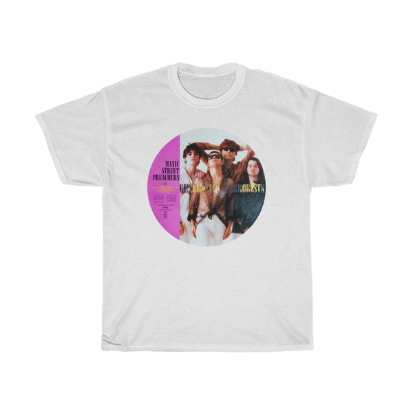 Vintage 90s Manic Street Preas Short Sleeve T Shirt Rare Unisex Heavy Cotton Tee