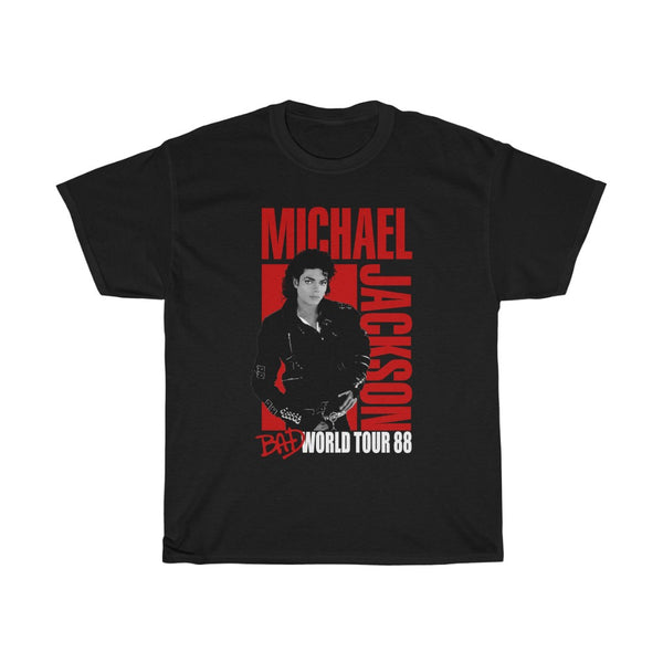 Order #1445 MICHAEL JACKSON BAD 1988Unisex Heavy Cotton Tee