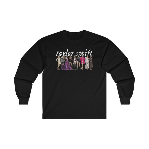 Taylor Swift Eras Shirt Sweater Ultra Cotton Long Sleeve Tee