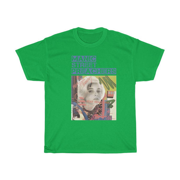 Manic Street Preas Band Tshirt You Love Us Stay Beautiful Early 1990s Glam Punk Era2 Unisex Heavy Cotton Tee