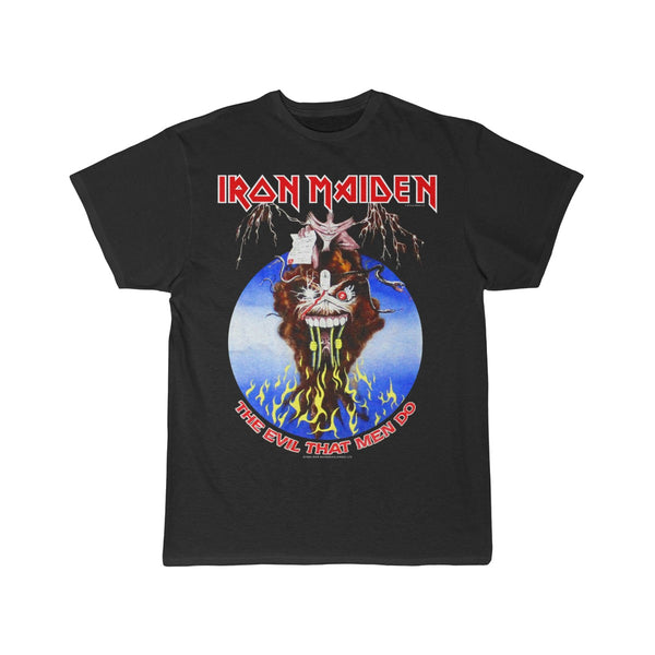 Men's IRON MAIDEN 1988 Vintage The Evil That Men Do 80s T-Shirt Monster of Rock Shirt Mega Rare