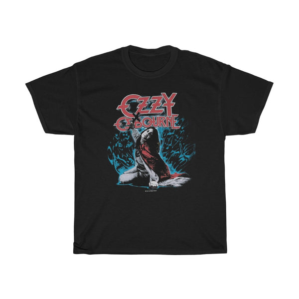 Clothing 1981 Ozzy Osbourne Vintage Europe 81 Original Rock Concert Tee Uk Tour T shirt Ultra Rare sm Black Sabbath 1980s 1970s Tshirt Gift 7150 Unisex Heavy Cotton Tee