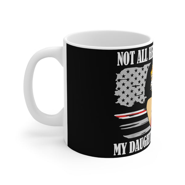 Not All Heroes Wear Capes My Daughter Wears Scrubs Mug 11oz